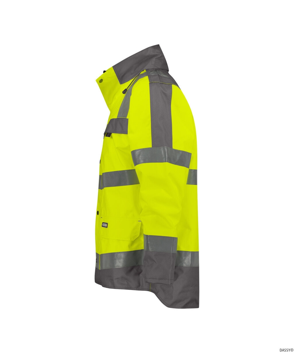 DASSY-Warnschutz, Regenparka ATLANTIS , gelb/grau