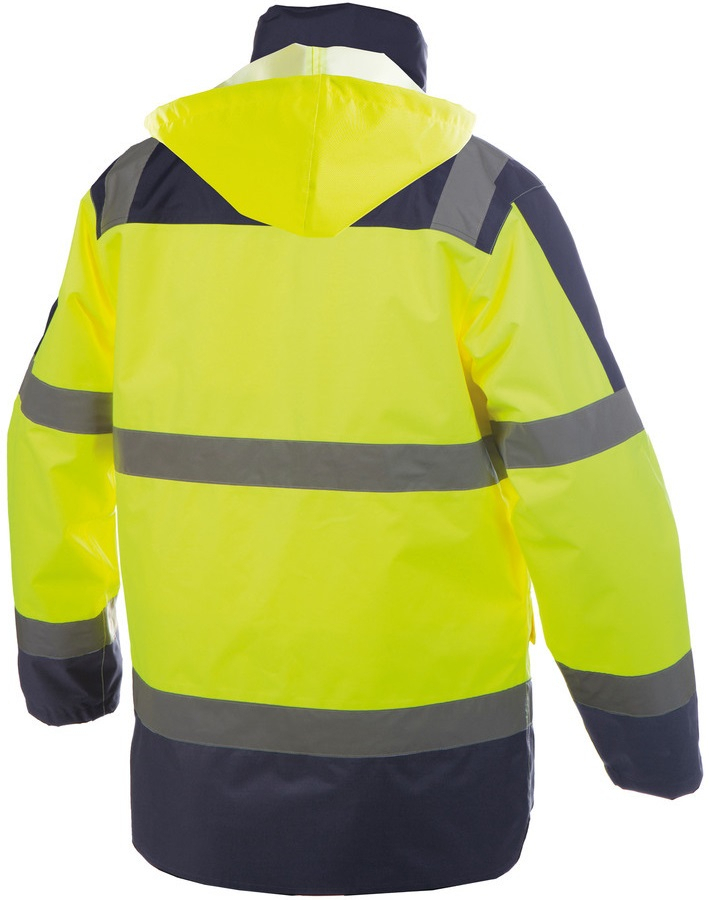 DASSY-Warnschutz, Regenparka ATLANTIS , gelb/dunkelblau