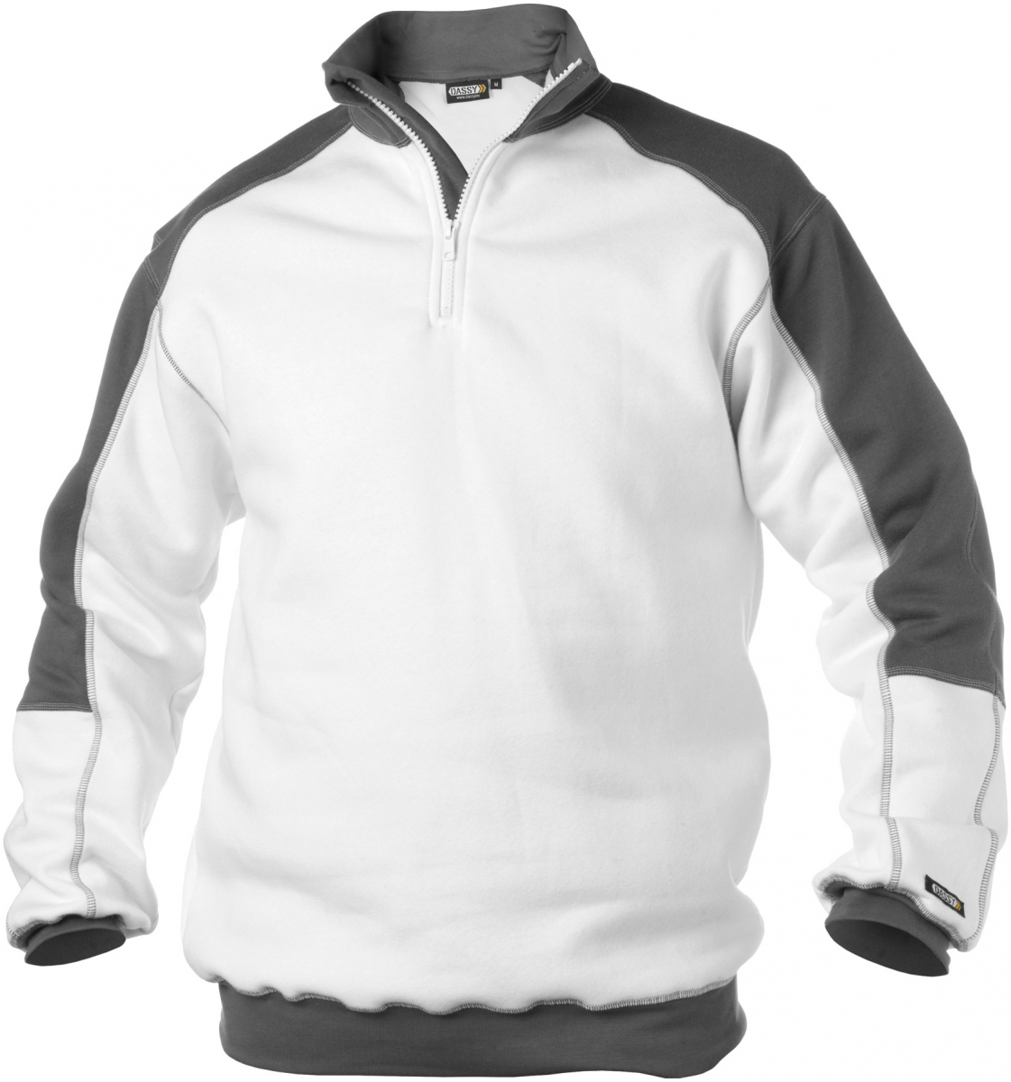 DASSY-Workwear, Sweatshirt BASIEL weiß/grau