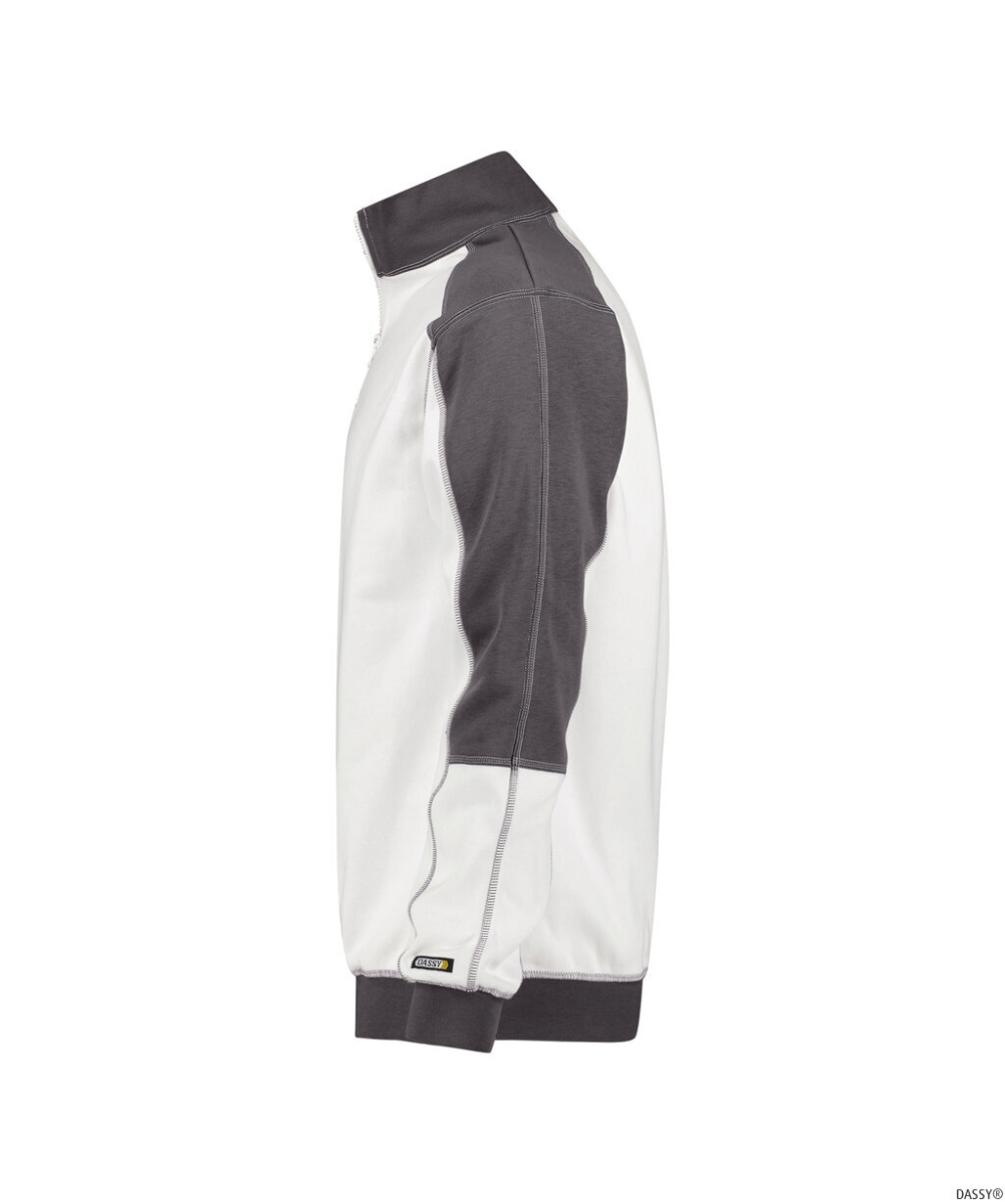 DASSY-Workwear, Sweatshirt BASIEL weiß/grau
