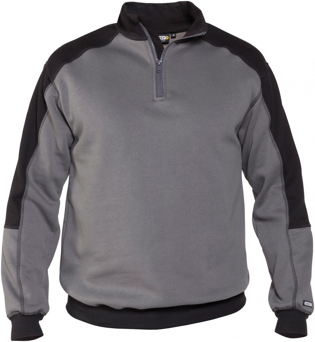 DASSY-Worker-Shirts, Sweatshirt BASIEL grau/schwarz