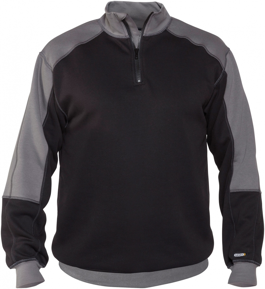 DASSY-Worker-Shirts, Sweatshirt BASIEL schwarz/grau