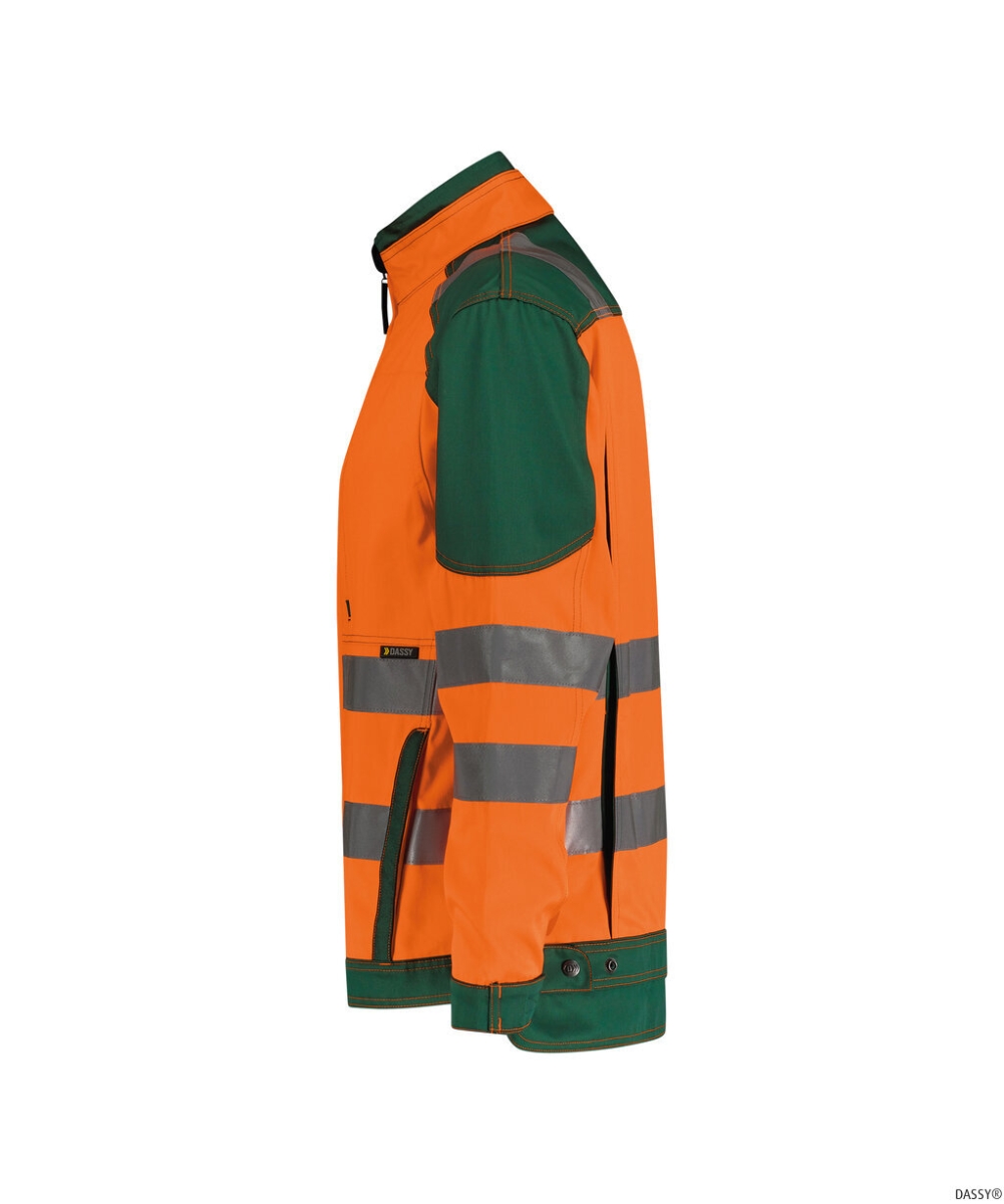 DASSY-Warnschutz, Arbeitsjacke ORLANDO, orange/grün