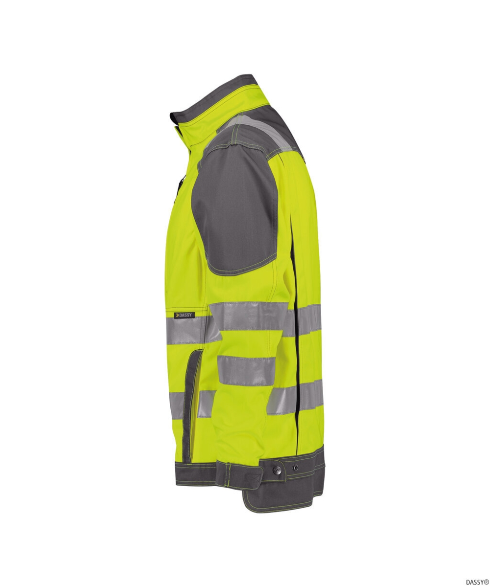 DASSY-Warnschutz, Arbeitsjacke ORLANDO, gelb/grau