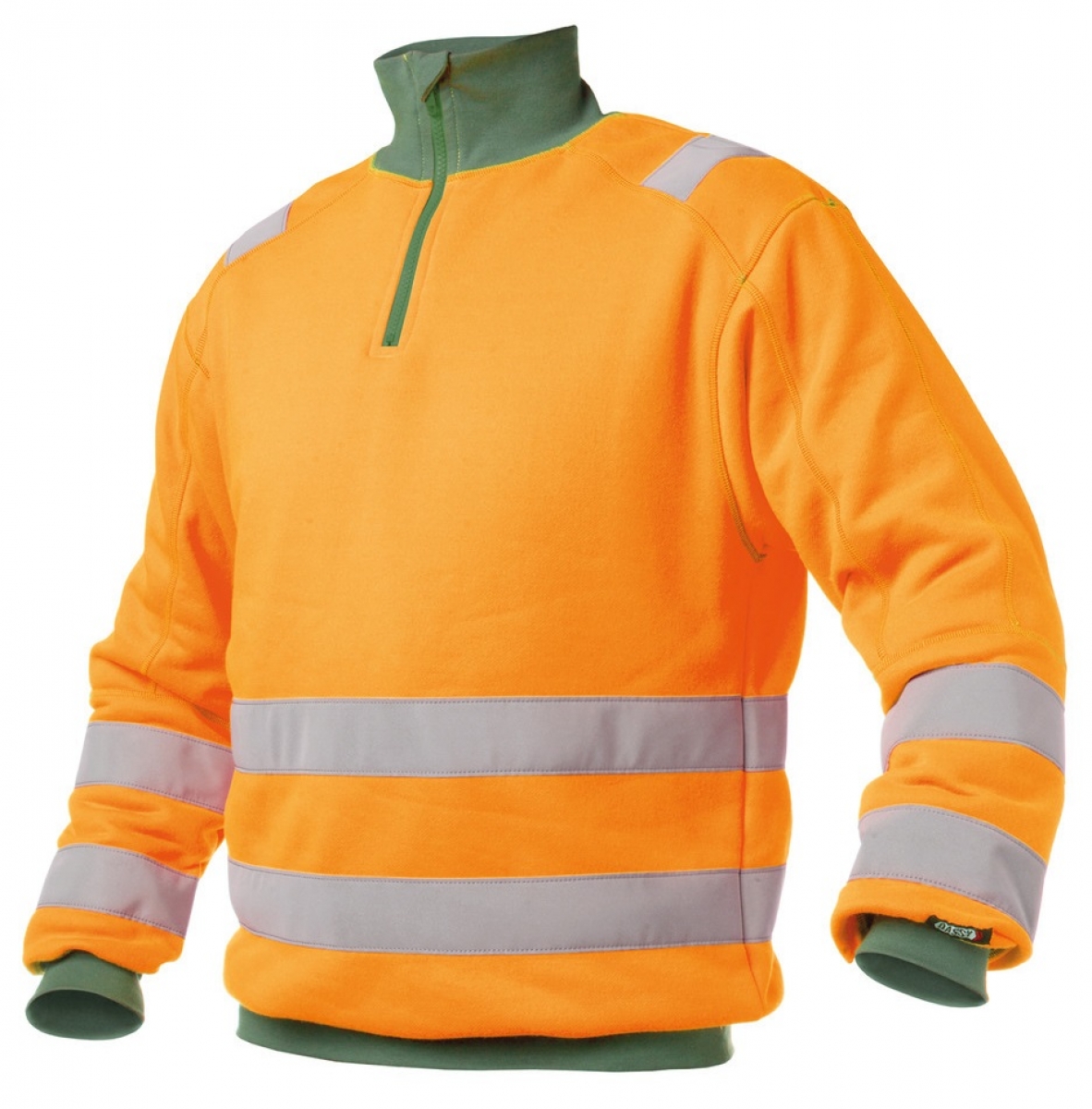 DASSY-Warnschutz, Sweater "DENVER" , orange/grn
