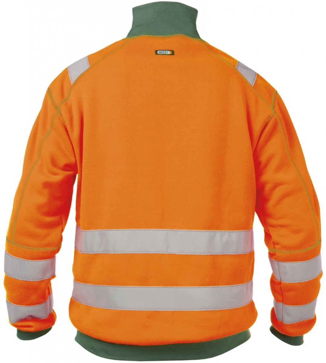 DASSY-Warnschutz, Sweater "DENVER" , orange/grn