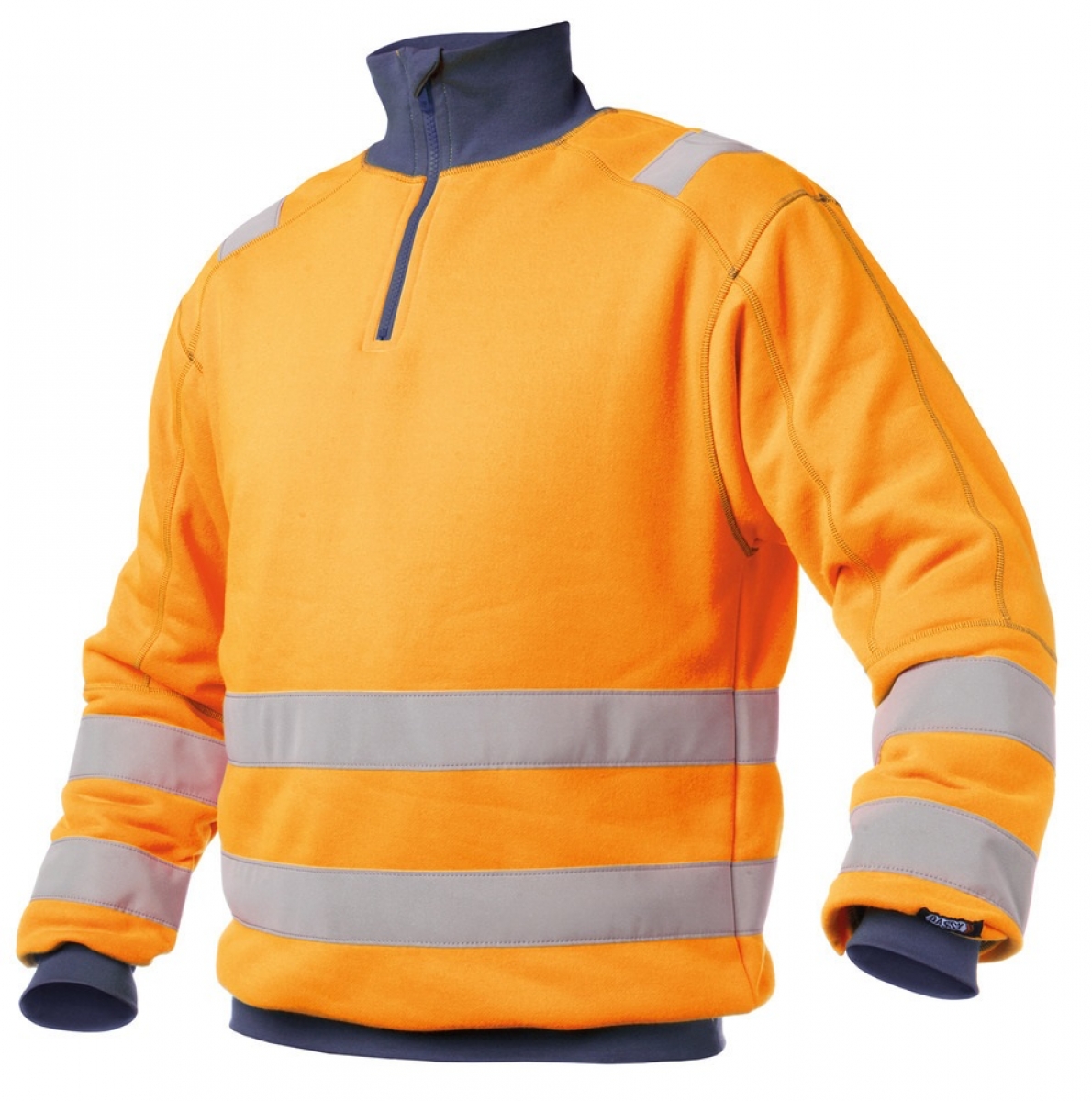 DASSY-Warnschutz, Sweater "DENVER" , orange/dunkelblau