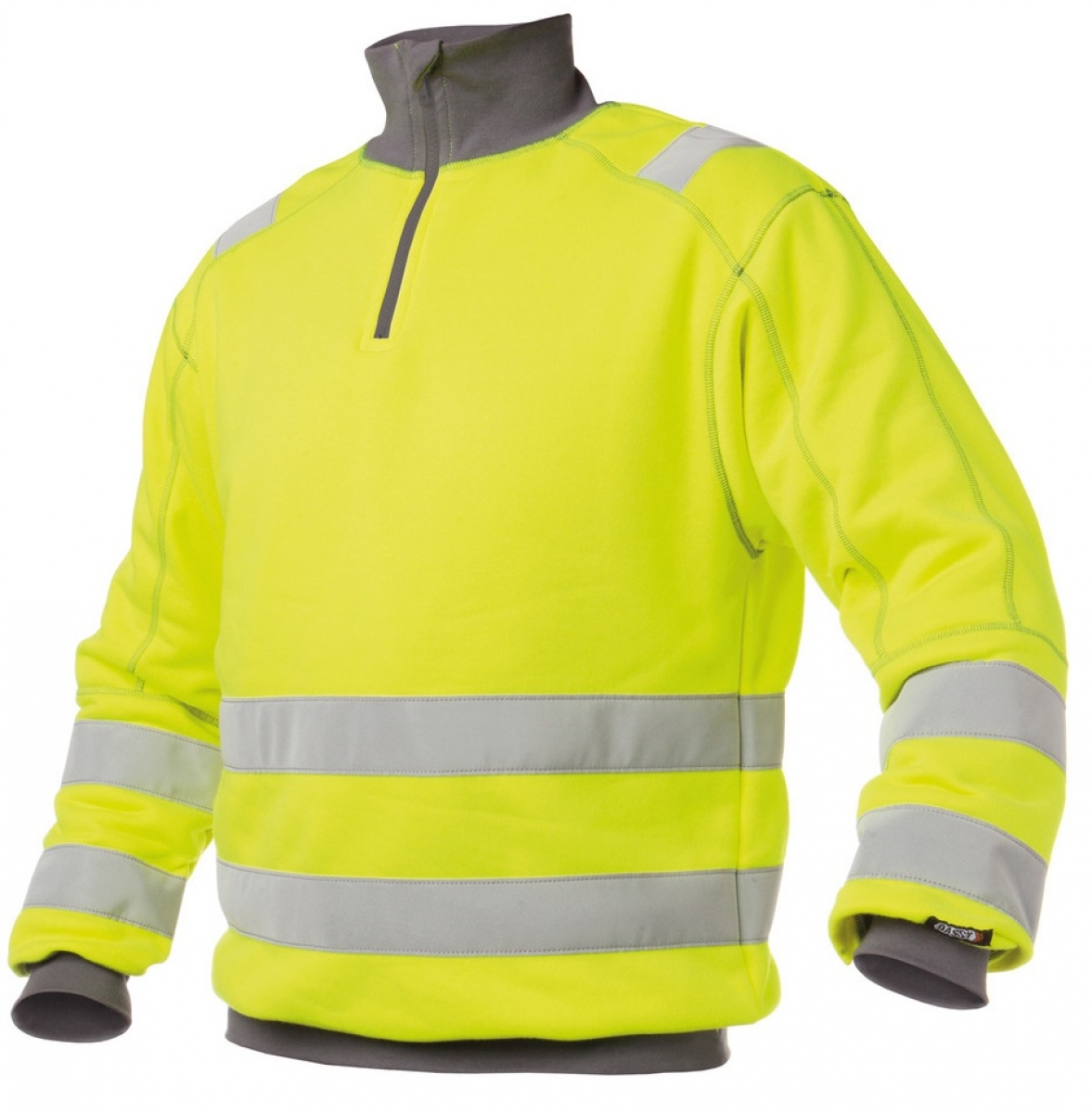 DASSY-Warnschutz, Sweater "DENVER" , gelb/grau