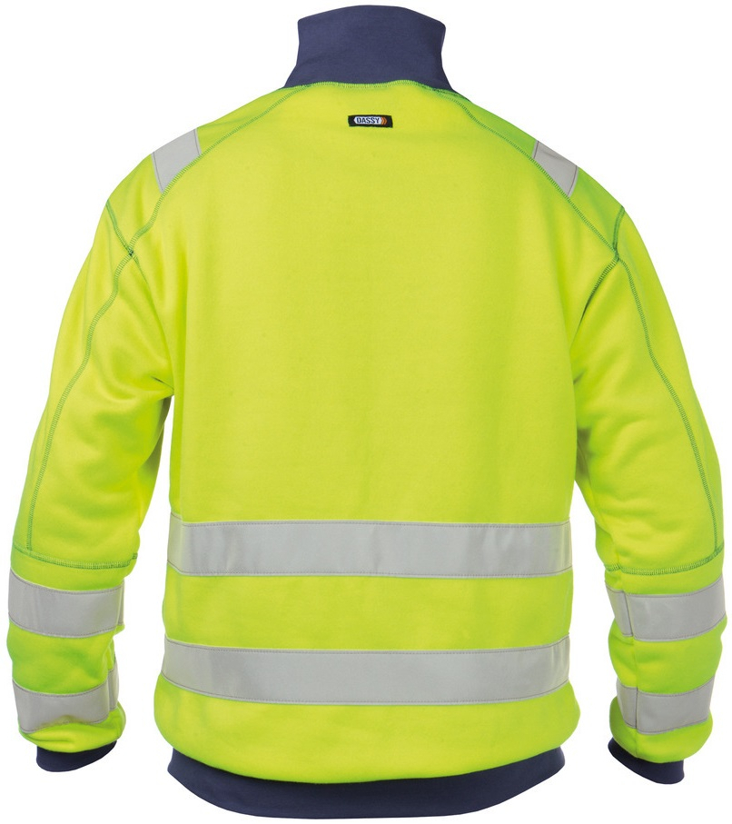 DASSY-Warnschutz, Sweater DENVER , gelb/dunkelblau