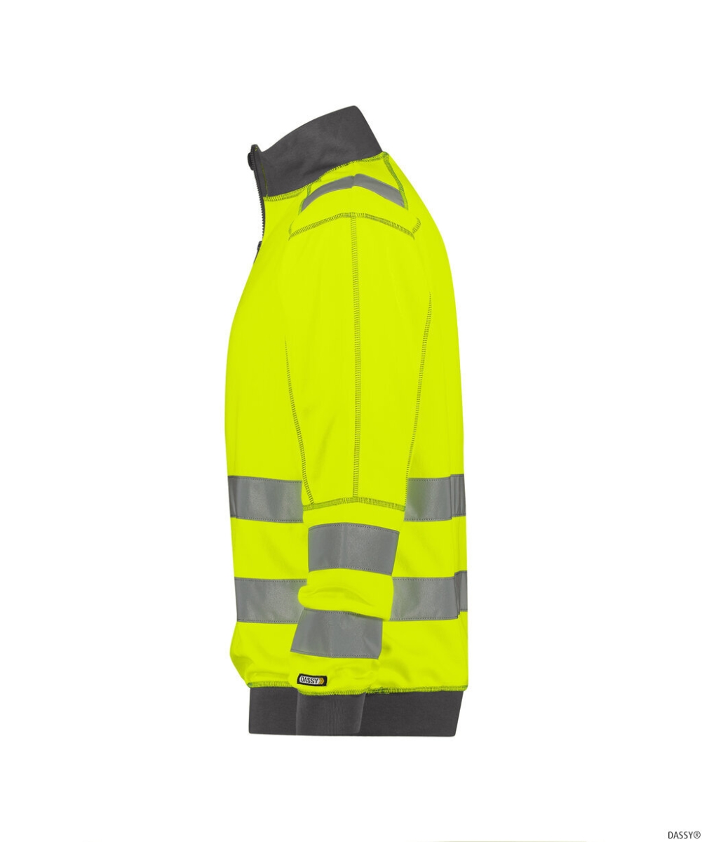 DASSY-Warnschutz, Sweater DENVER , gelb/dunkelblau