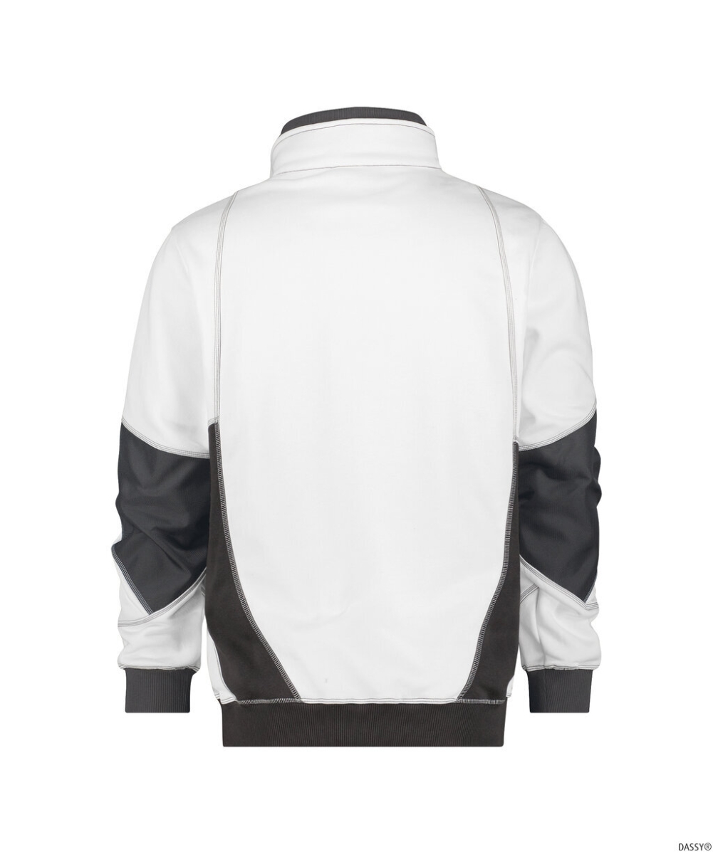 DASSY-Sweatshirt STELLAR, weiß/anthrazitgrau