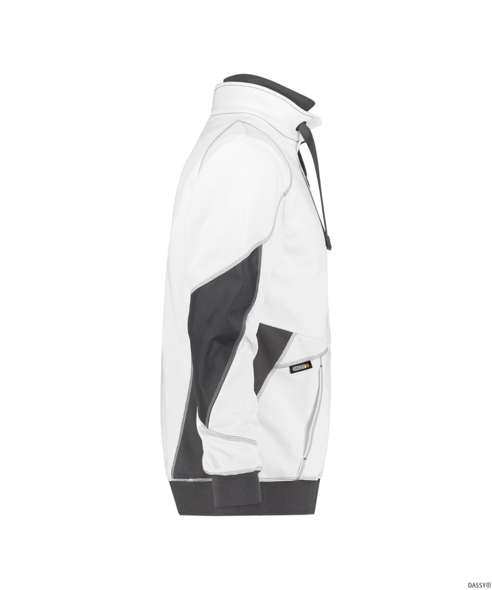 DASSY-Sweatshirt STELLAR, weiß/anthrazitgrau