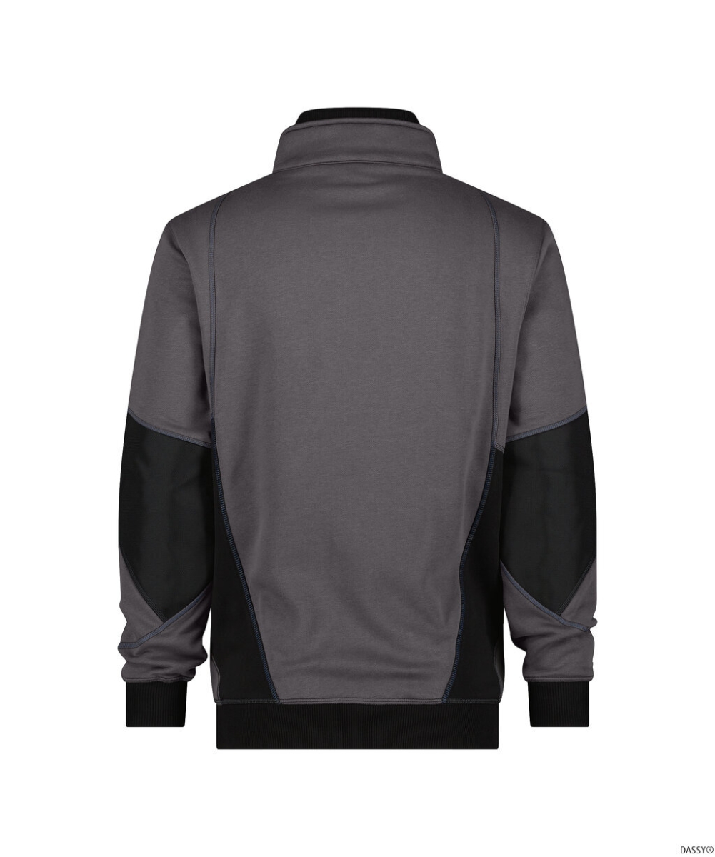 DASSY-Workwear, Sweatshirt STELLAR, grau/schwarz