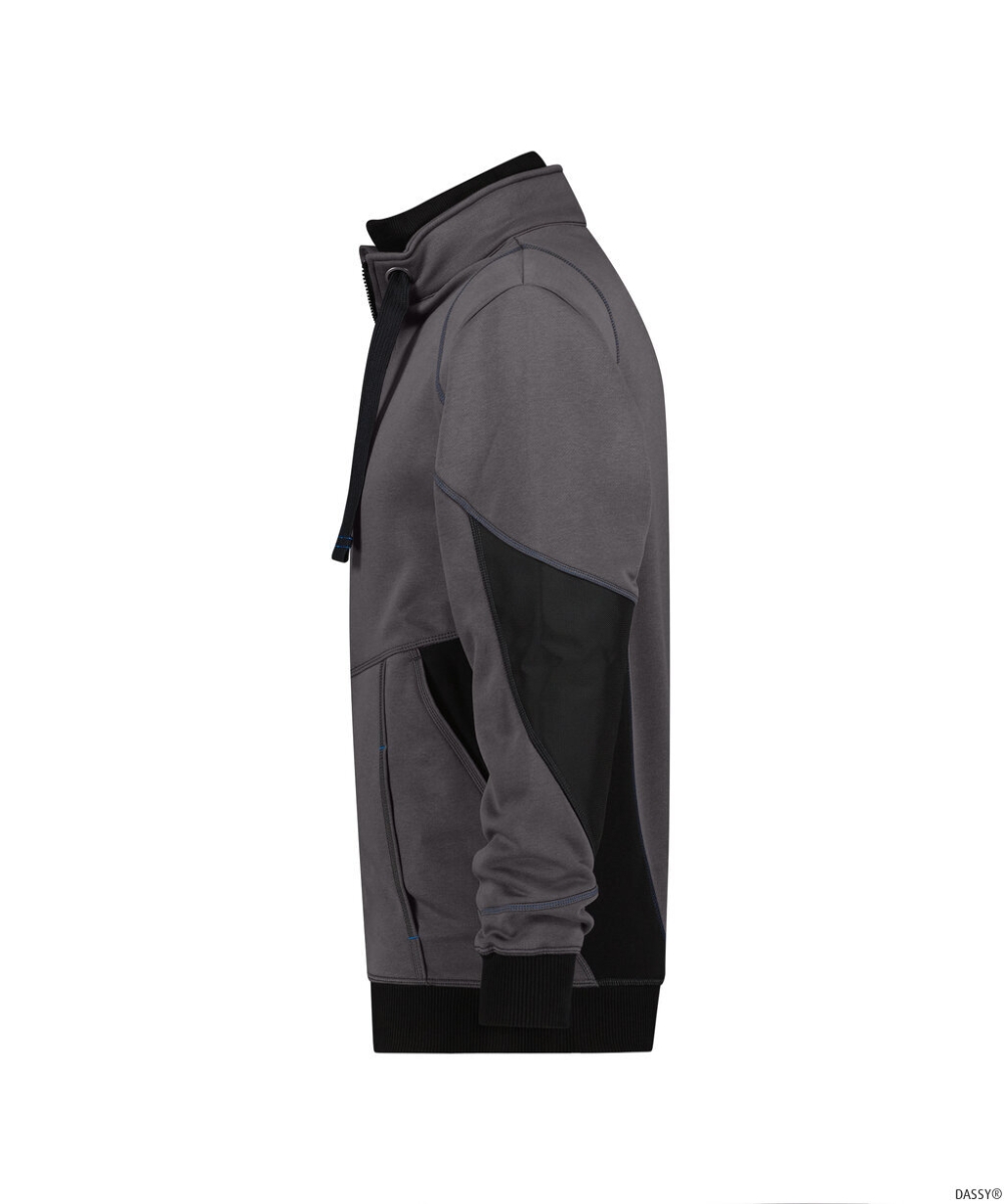 DASSY-Workwear, Sweatshirt STELLAR, grau/schwarz