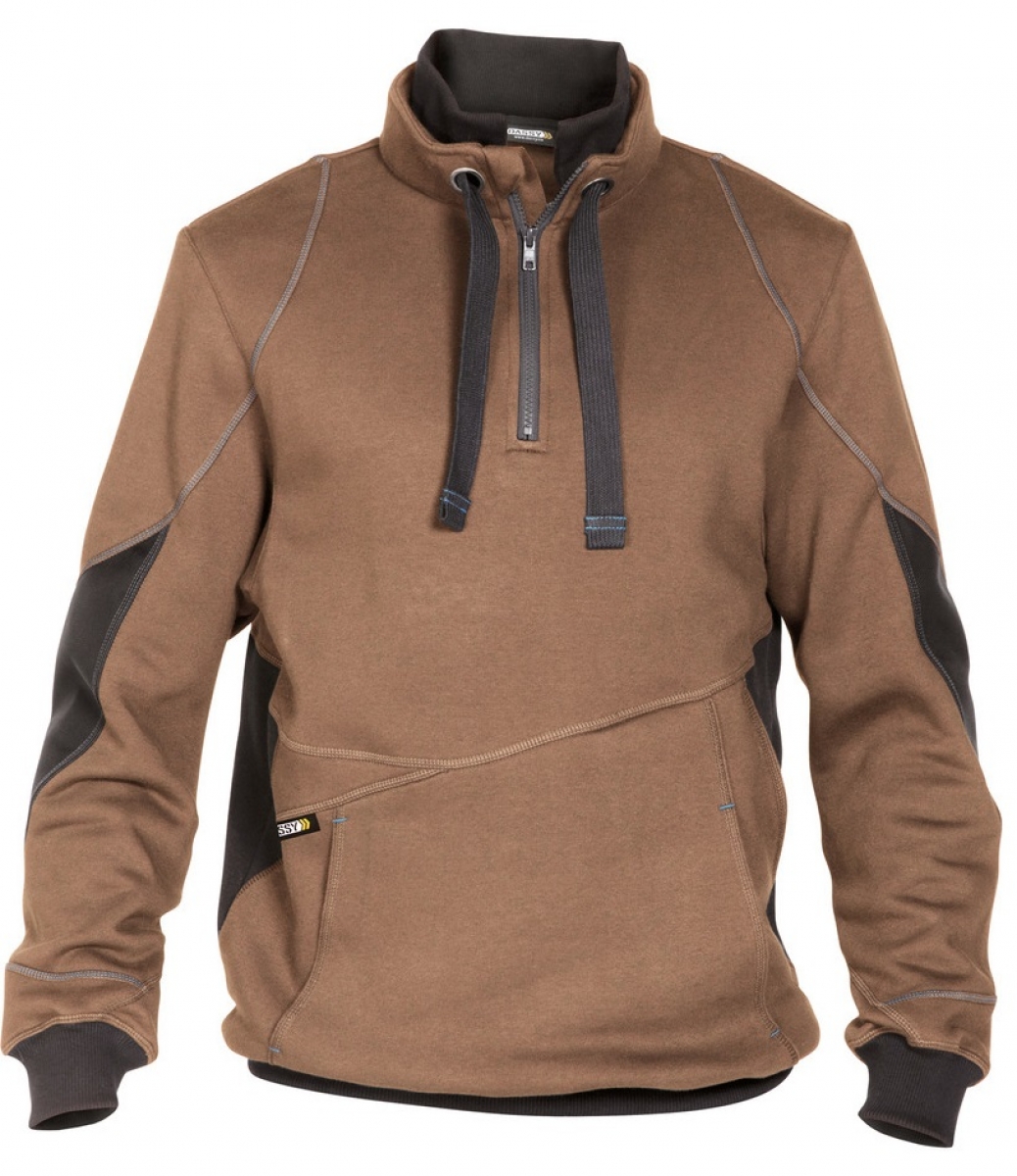 DASSY-Workwear, Sweatshirt "STELLAR", braun/grau