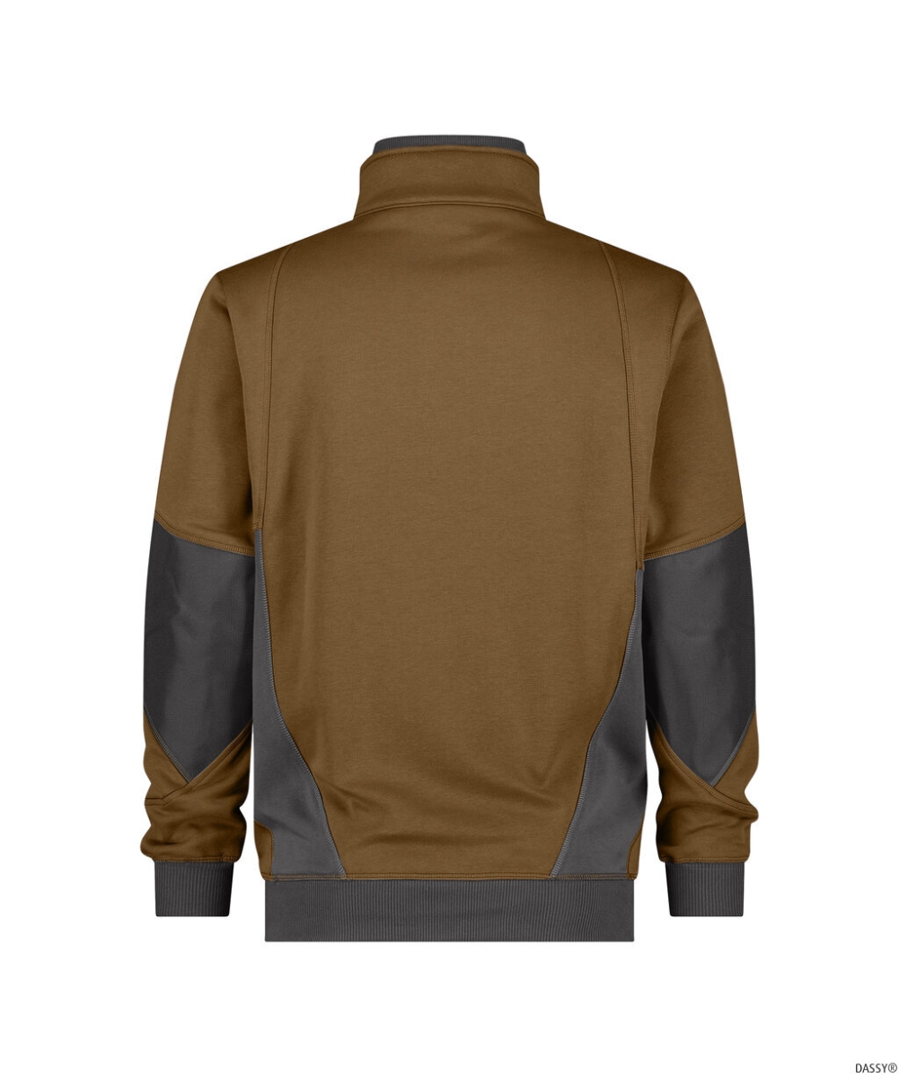 DASSY-Workwear, Sweatshirt STELLAR, braun/grau