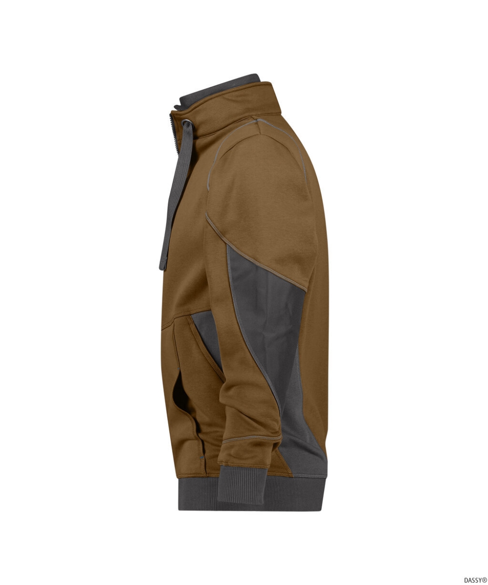 DASSY-Workwear, Sweatshirt STELLAR, braun/grau