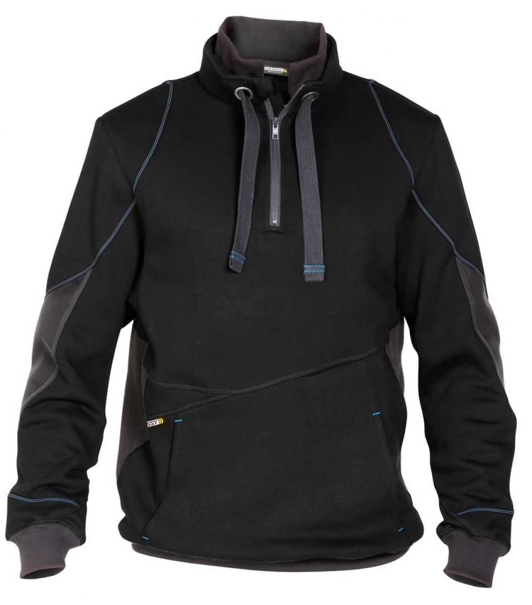 DASSY-Workwear, Sweatshirt "STELLAR", schwarz/grau