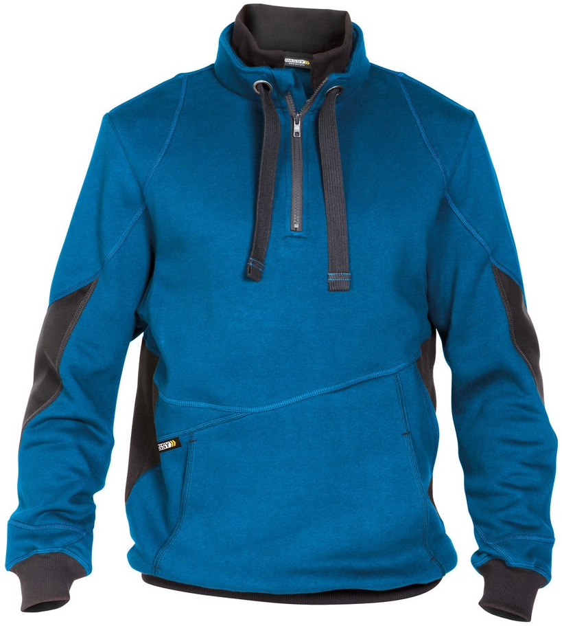 DASSY-Workwear, Sweatshirt "STELLAR", kornblau/grau