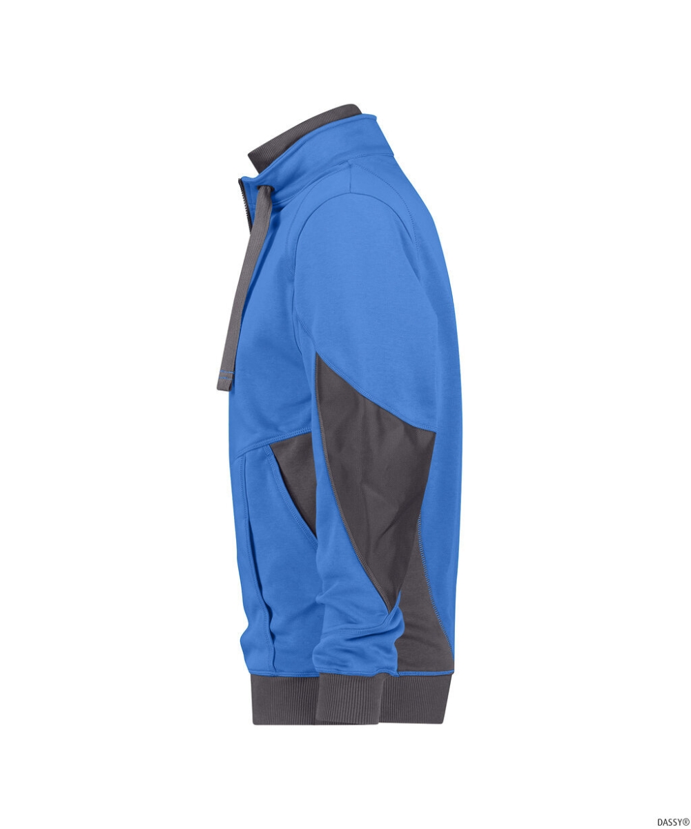 DASSY-Workwear, Sweatshirt STELLAR, kornblau/grau