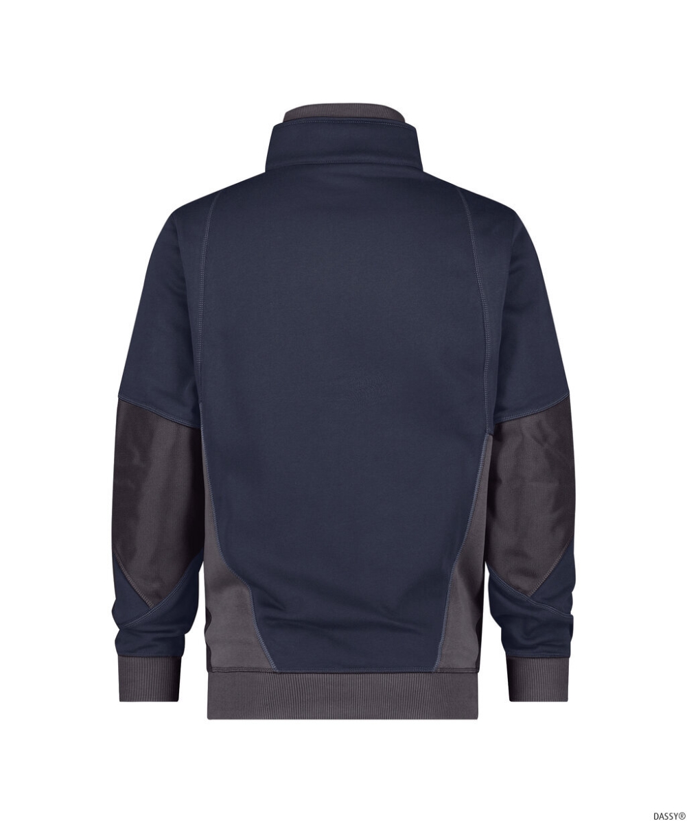 DASSY-Workwear, Sweatshirt STELLAR, dunkelblau/grau