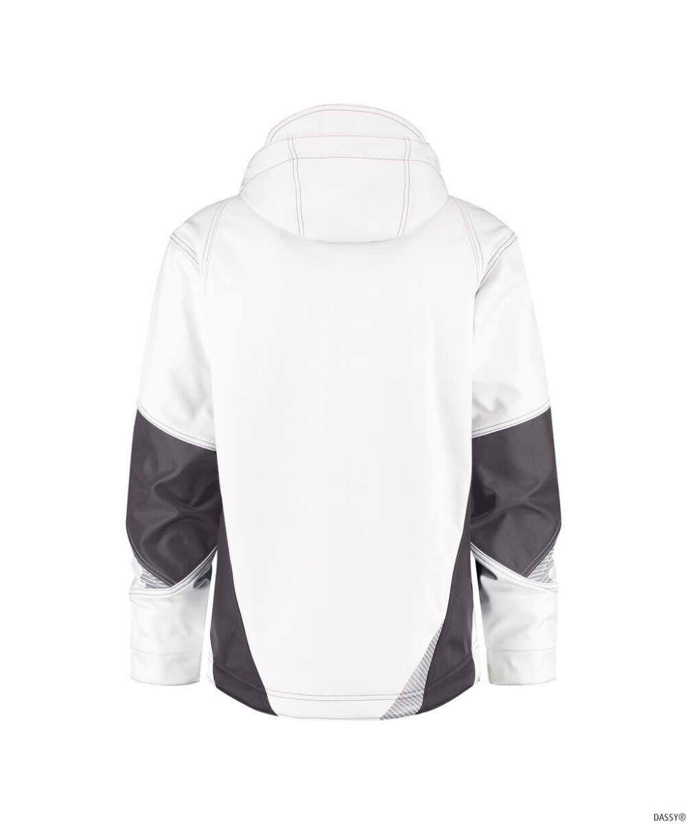 DASSY-Softshell-Jacke GRAVITY, weiß/anthrazit