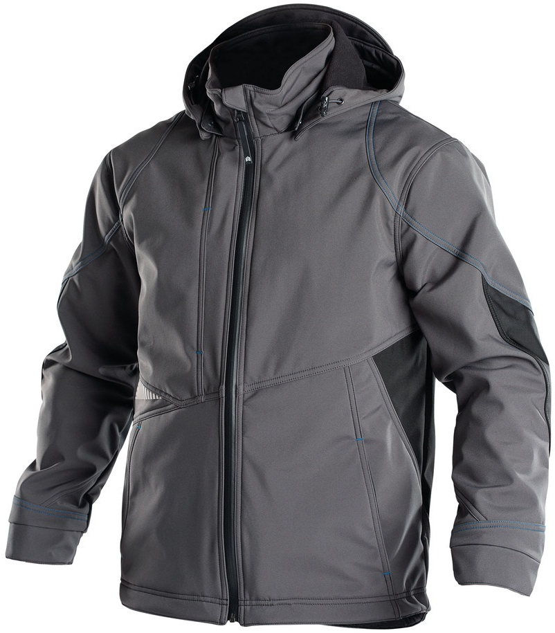 DASSY-Workwear, Softshell-Jacke GRAVITY, grau/schwarz