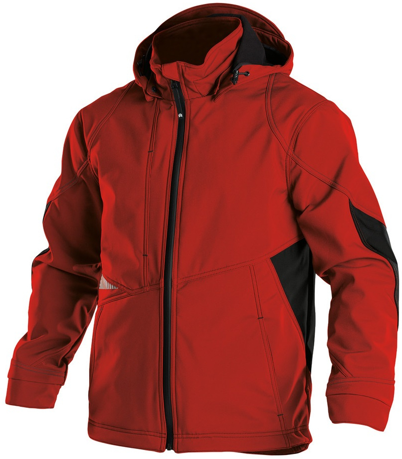 DASSY-Workwear, Softshell-Jacke "GRAVITY",   rot/grau