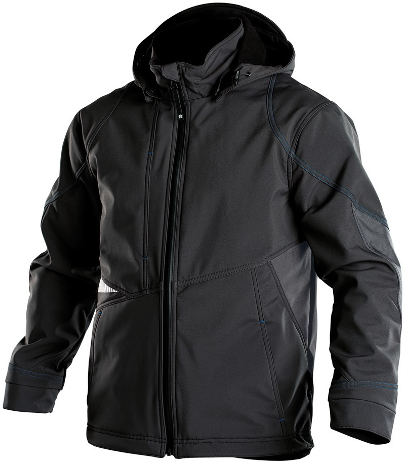 DASSY-Workwear, Softshell-Jacke GRAVITY, schwarz/grau