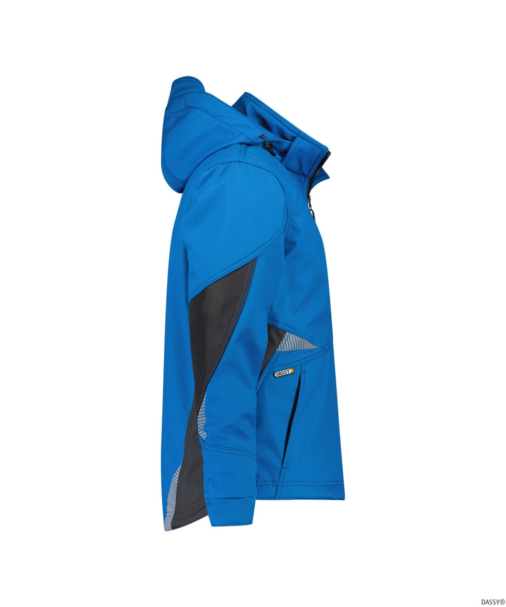 DASSY-Workwear, Softshell-Jacke GRAVITY, kornblau/grau