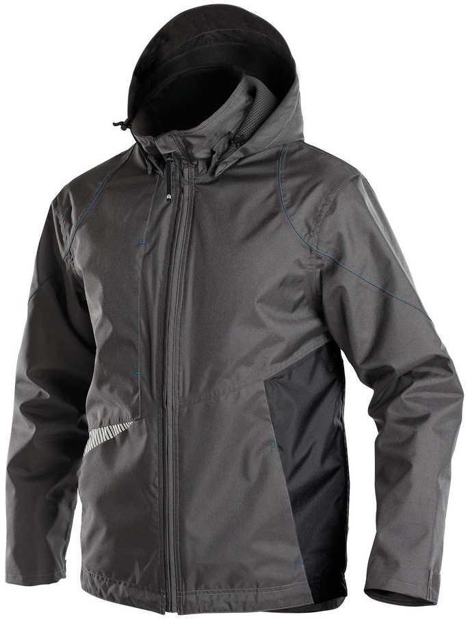 DASSY-Workwear, Regenjacke HYPER, grau/schwarz