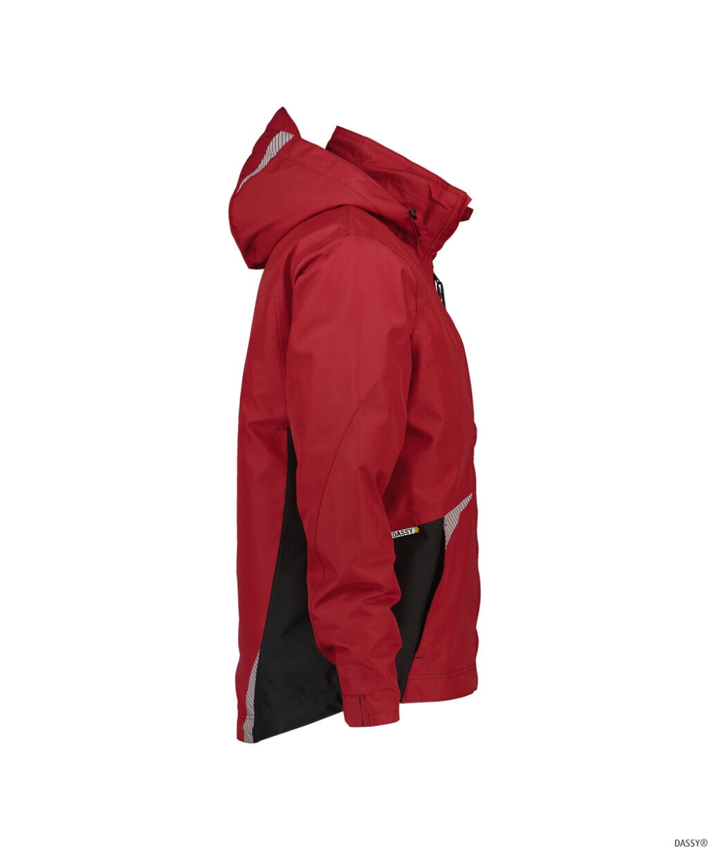 DASSY-Workwear, Regenjacke HYPER, rot/grau