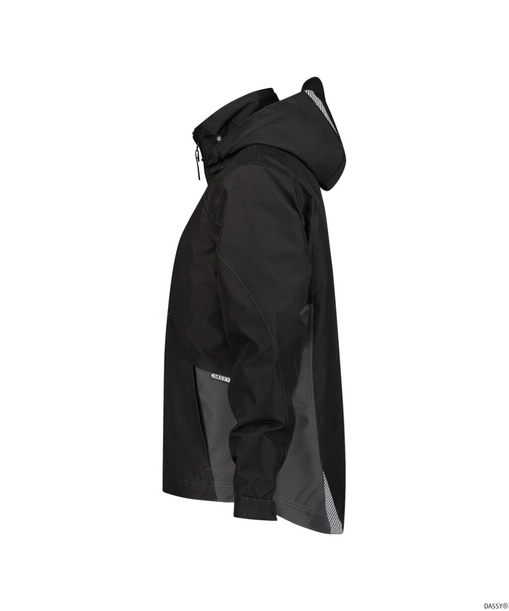 DASSY-Workwear, Regenjacke HYPER, schwarz/grau