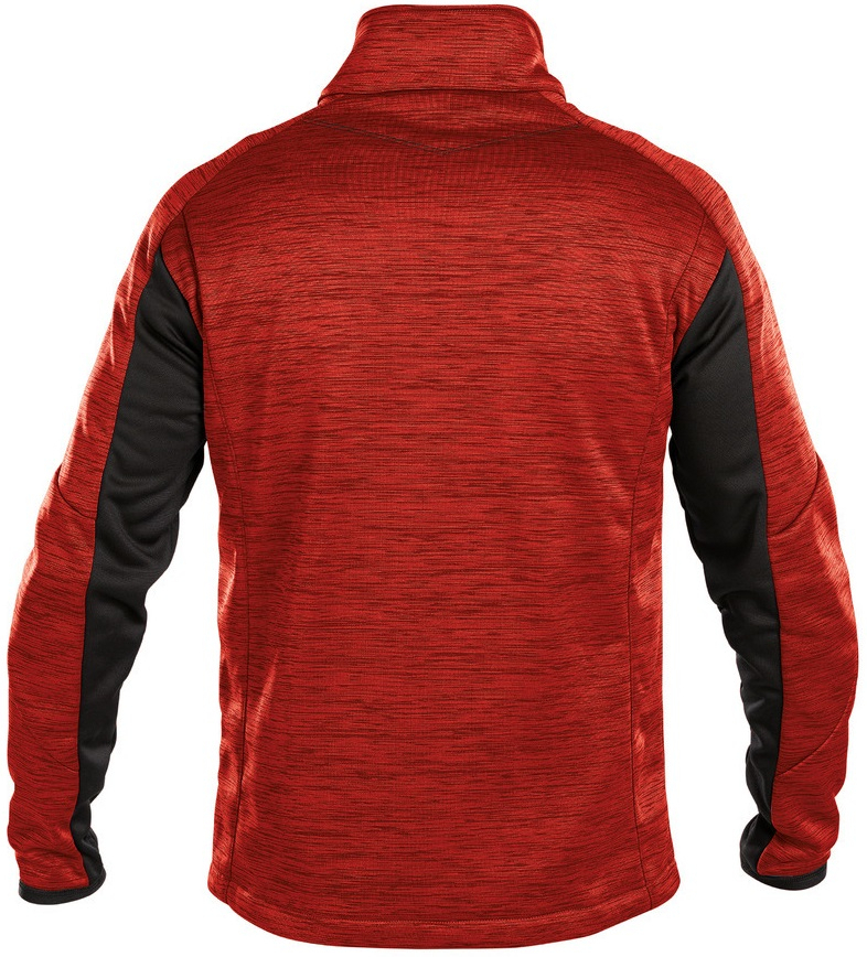 DASSY-Workwear, Fleecejacke Convex, rot/schwarz