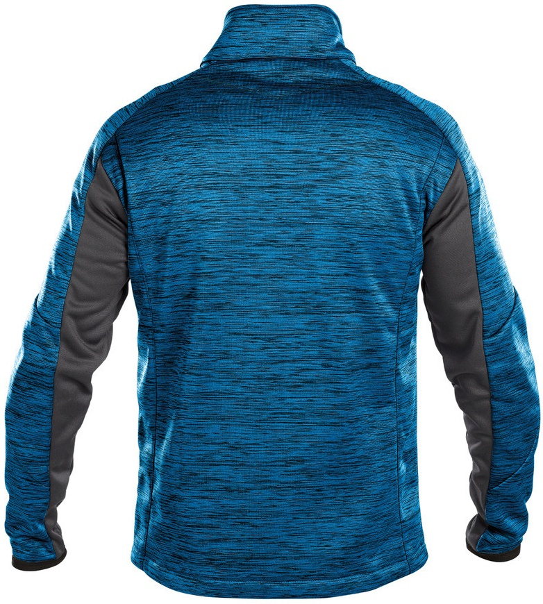 DASSY-Workwear, Fleecejacke Convex, azurblau/grau