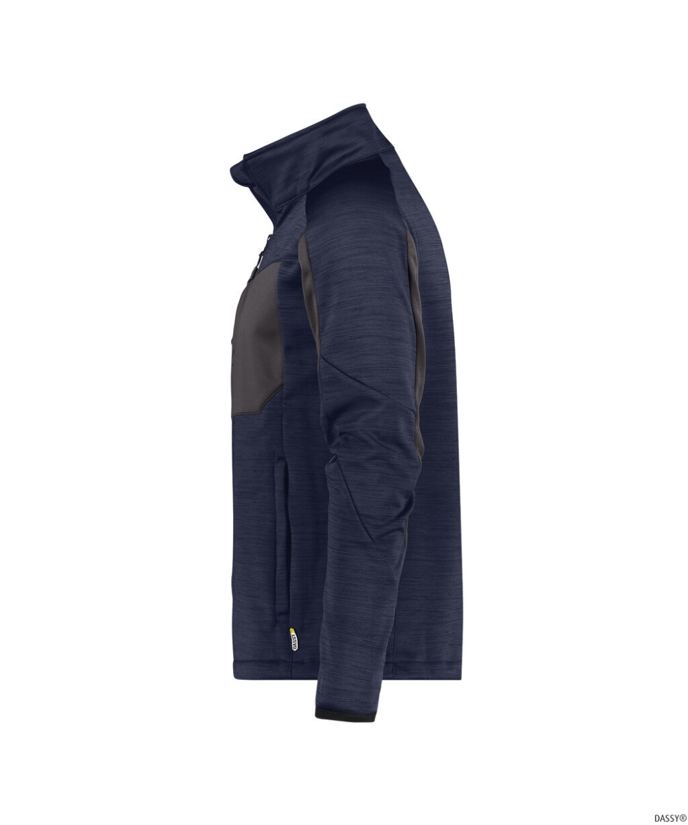DASSY-Workwear, Fleecejacke Convex, blau/grau