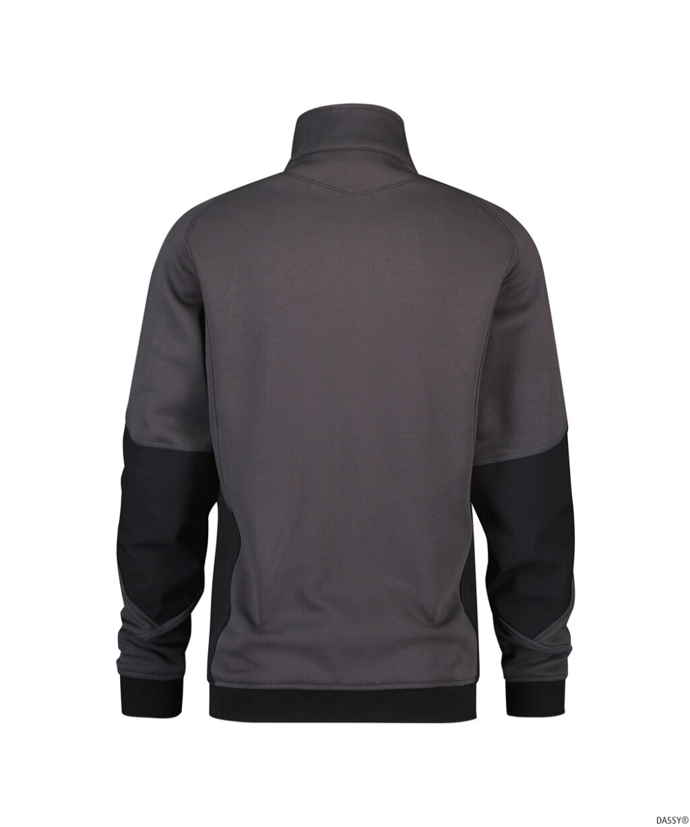 DASSY-Workwear, Sweatshirt VELOX, grau/schwarz