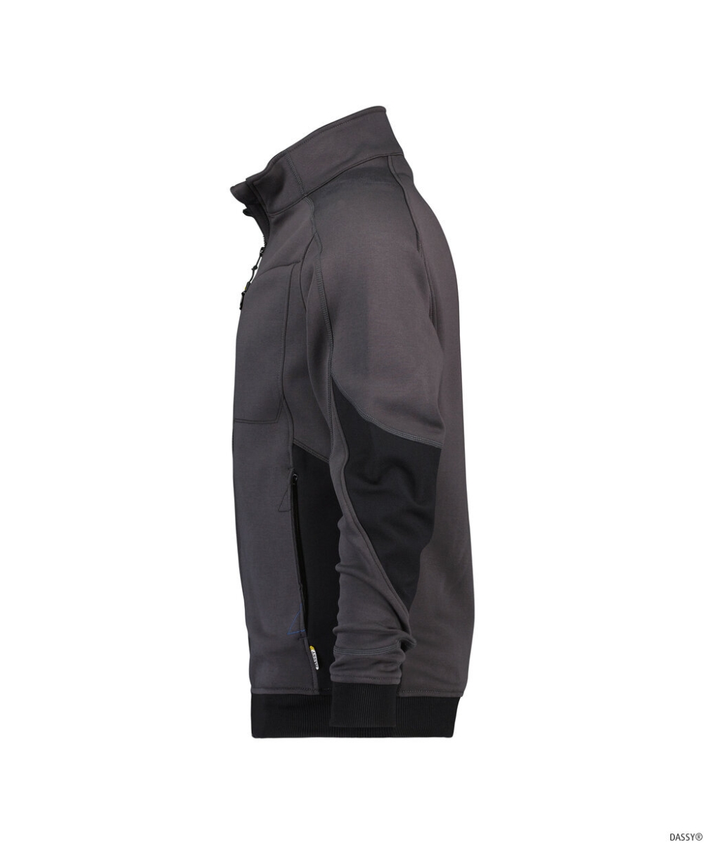 DASSY-Workwear, Sweatshirt VELOX, grau/schwarz