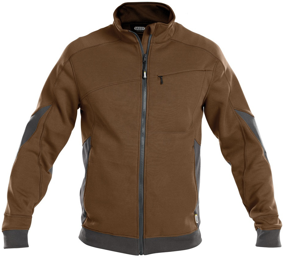 DASSY-Workwear, Sweatshirt VELOX, braun/grau