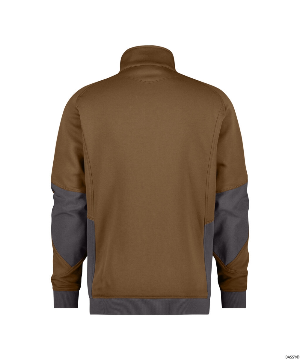 DASSY-Workwear, Sweatshirt VELOX, braun/grau