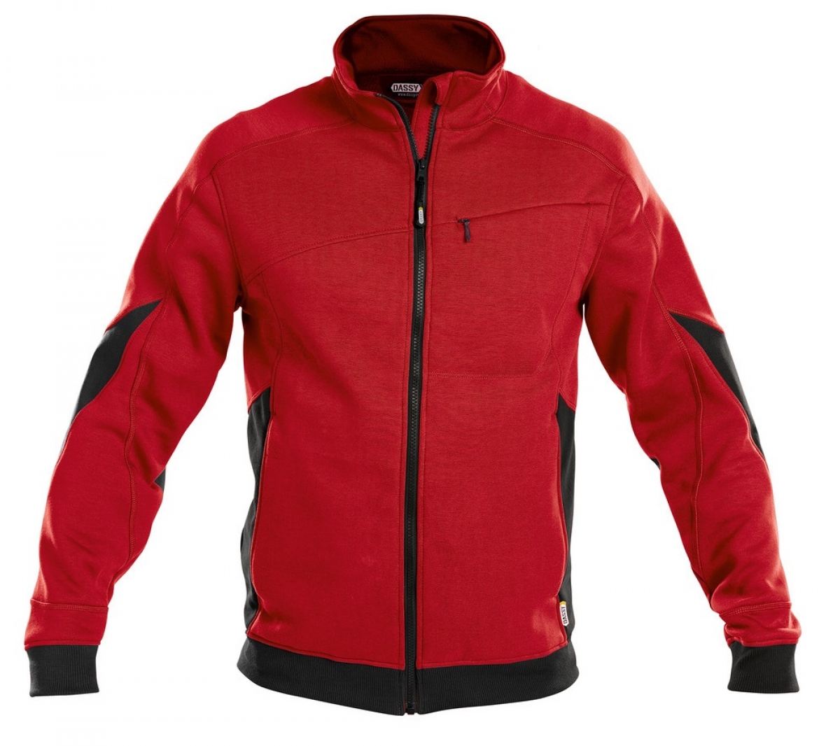 DASSY-Workwear, Sweatshirt "VELOX", rot/schwarz