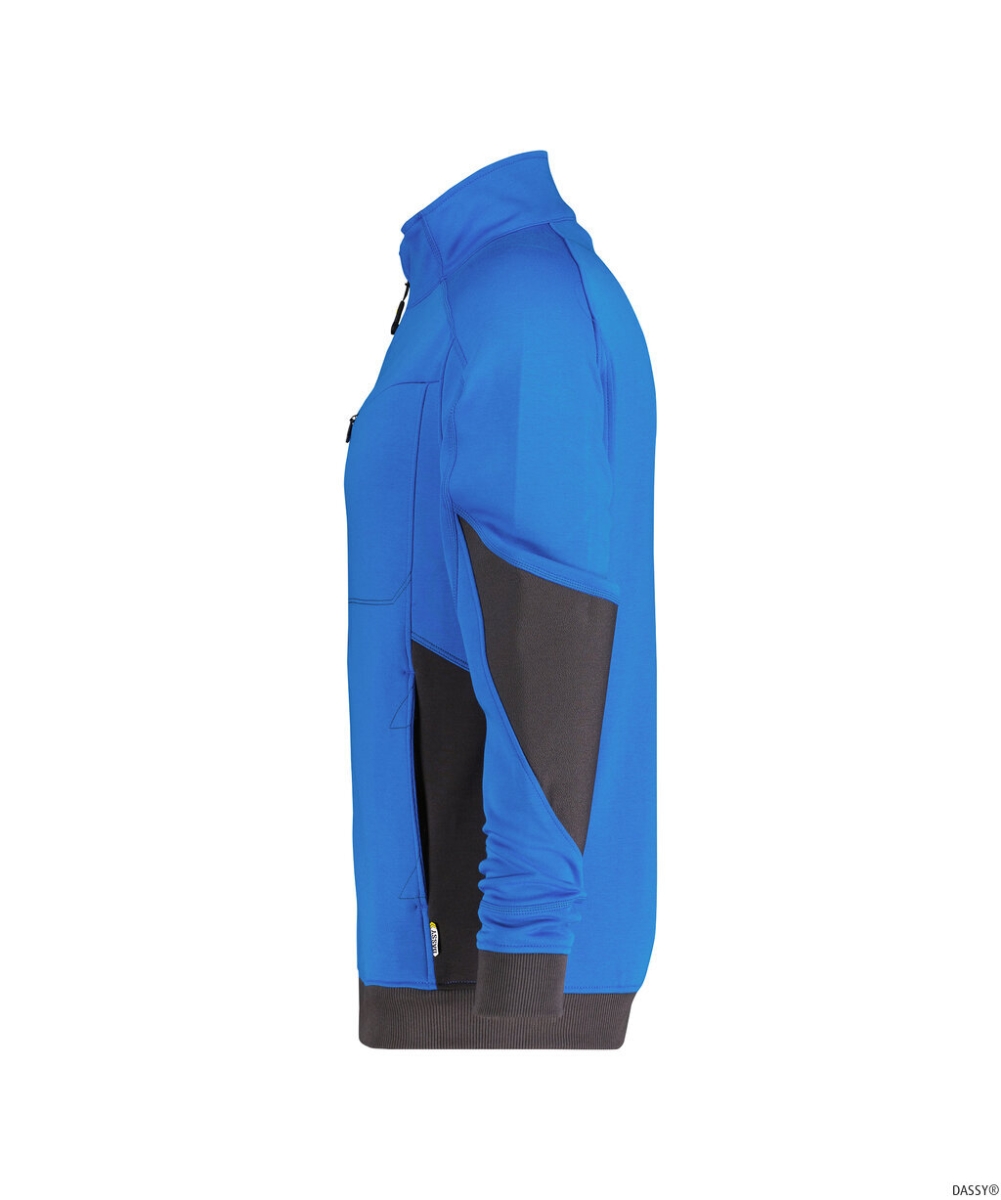 DASSY-Workwear, Sweatshirt VELOX, kornblau/grau