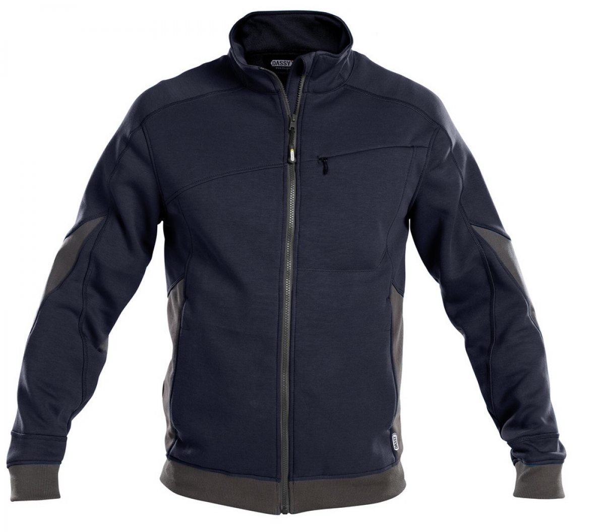 DASSY-Workwear, Sweatshirt "VELOX", dunkelblau/grau