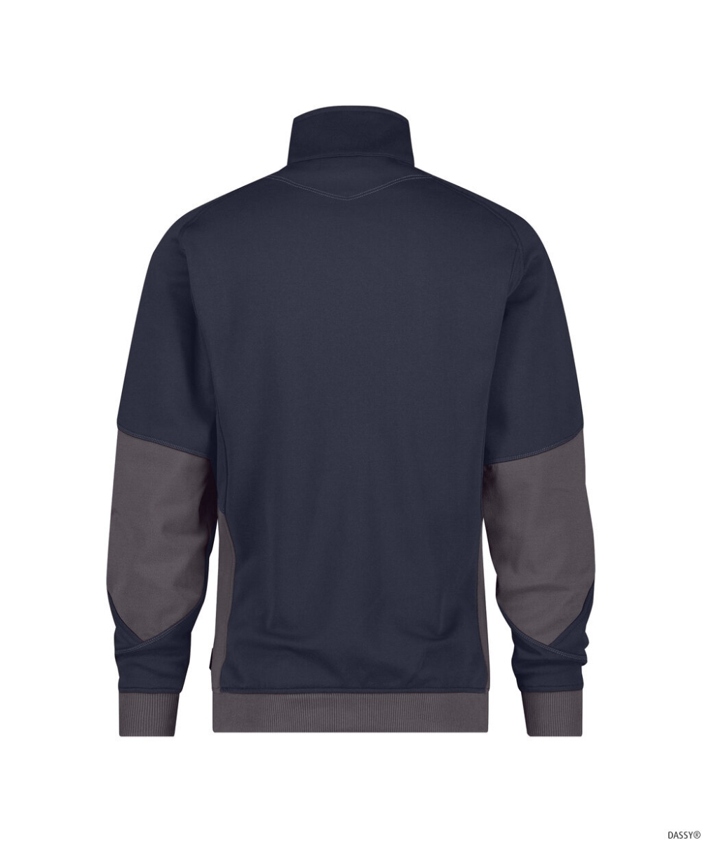 DASSY-Workwear, Sweatshirt VELOX, dunkelblau/grau