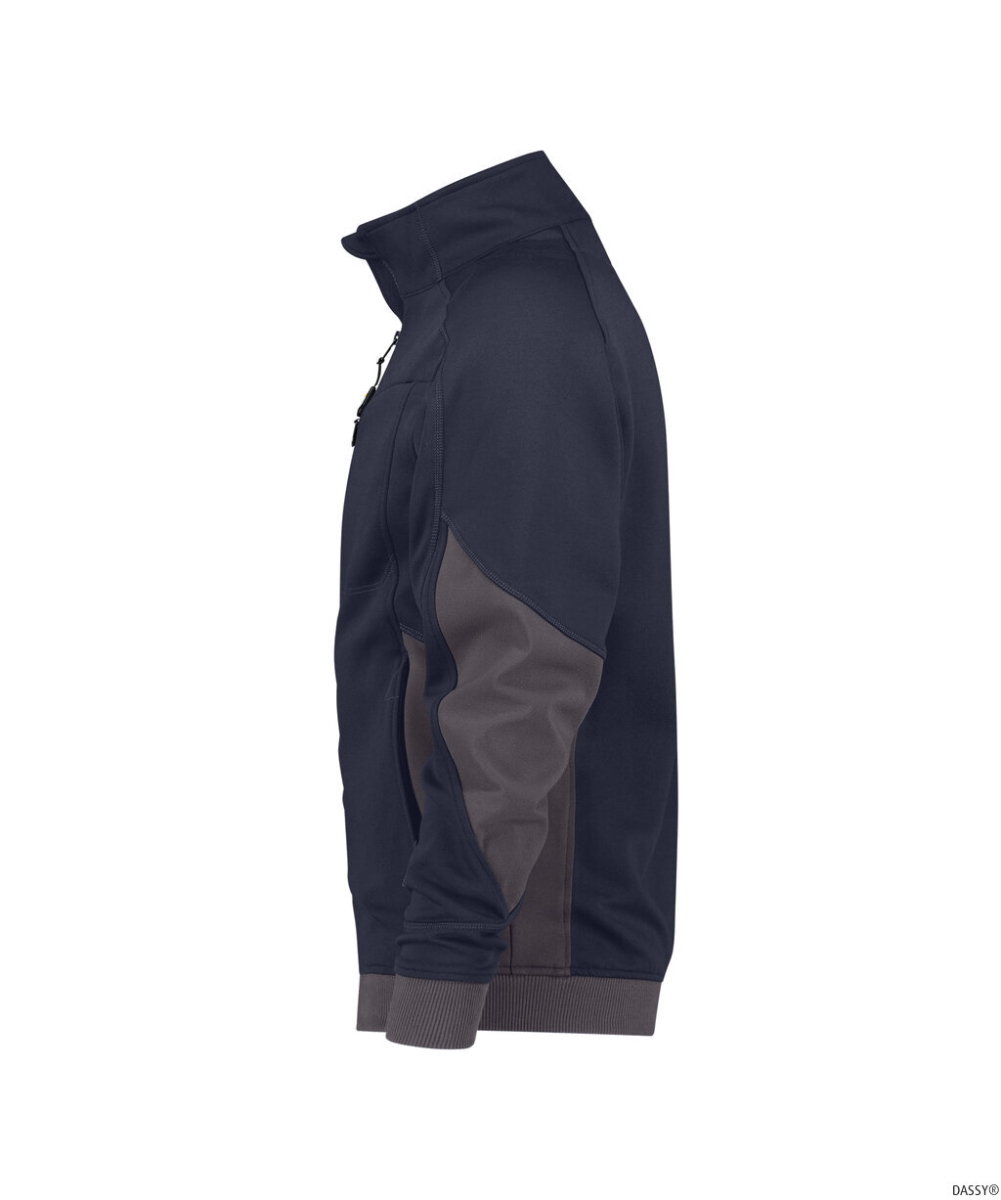 DASSY-Workwear, Sweatshirt VELOX, dunkelblau/grau