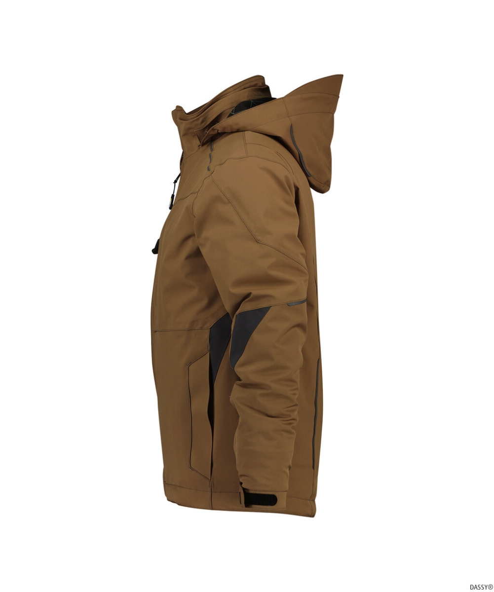 DASSY-Stretch-Winterjacke NORDIX, lehmbraun