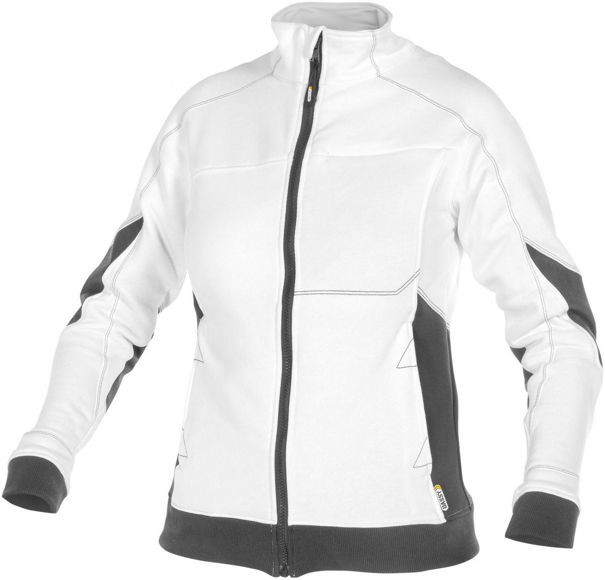 DASSY-Workwear, Damen-Sweatshirt VELOX, weiß/grau