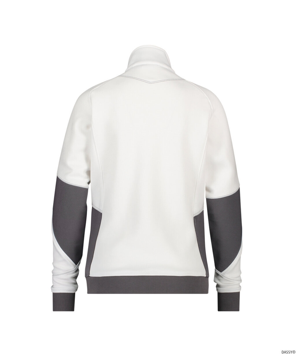 DASSY-Workwear, Damen-Sweatshirt VELOX, weiß/grau