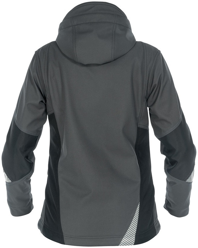 DASSY-Workwear, Damen-Softshell-Jacke GRAVITY, grau/schwarz