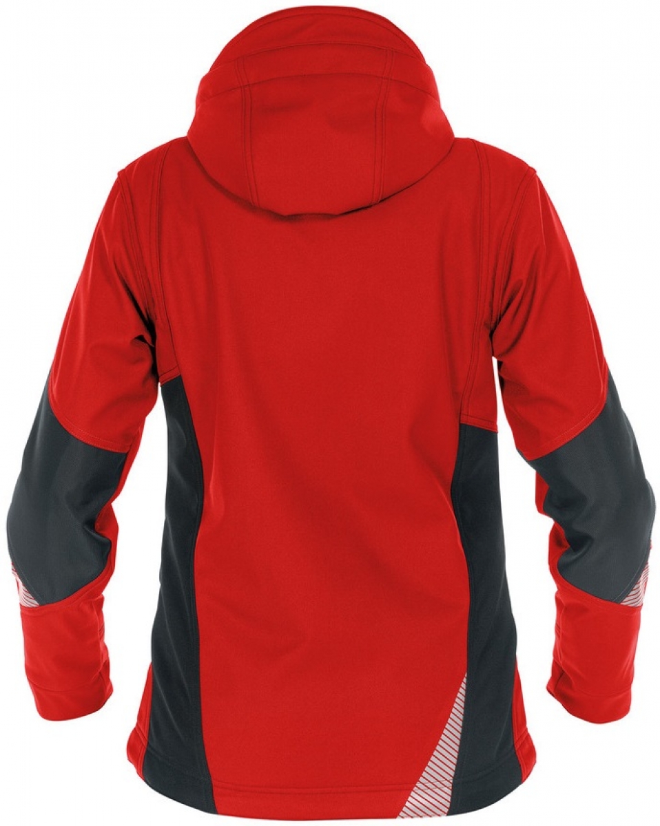 DASSY-Workwear, Damen-Softshell-Jacke "GRAVITY", rot/schwarz